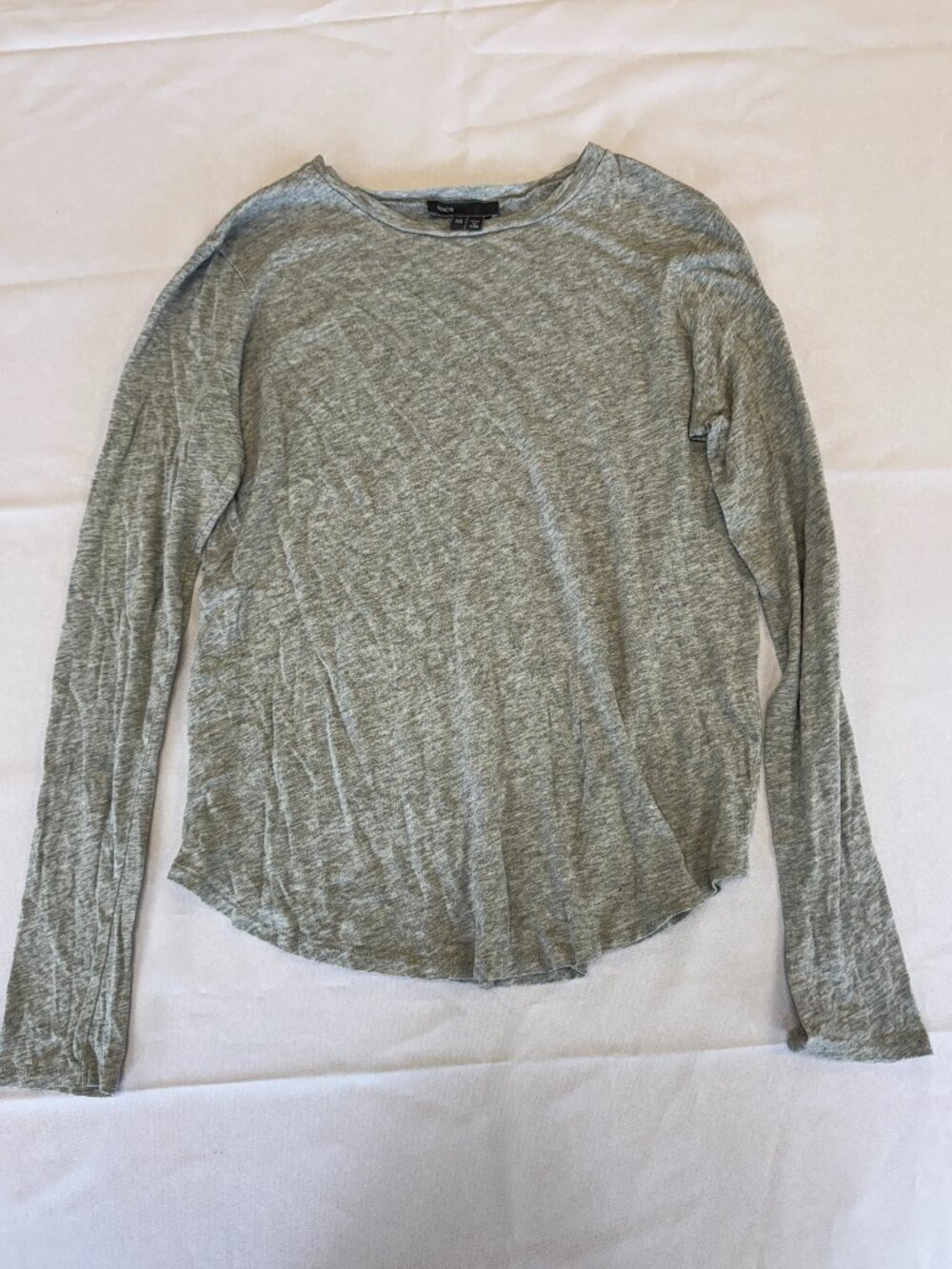 Vince Pima Cotton Grey Long Sleeve Shirt Size XS